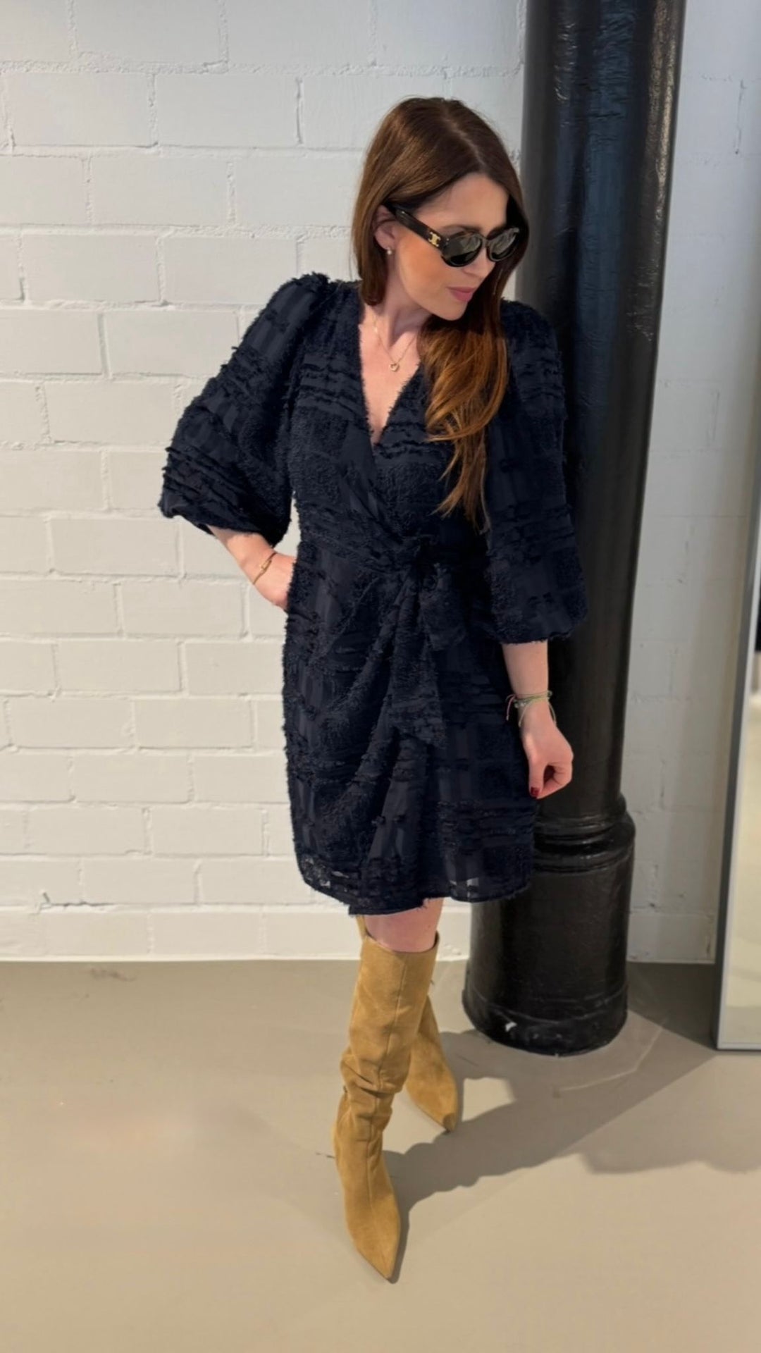 Wickelkleid - Navy