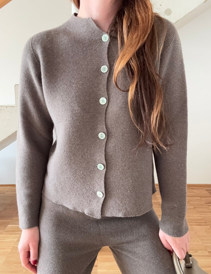 Strickcardigan - Taupe