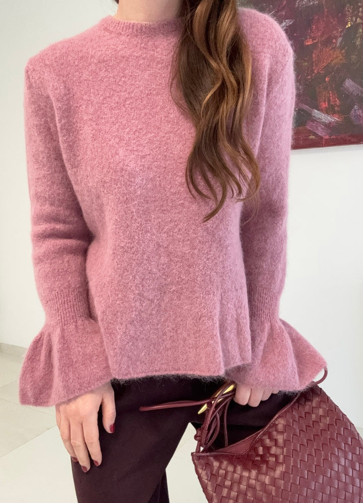 Baby-Alpaka-Pullover - Rose