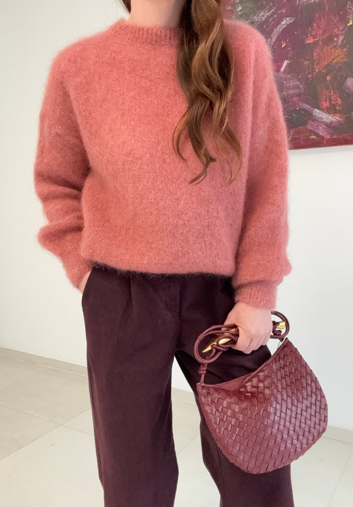 Mohair-Pullover - Rose