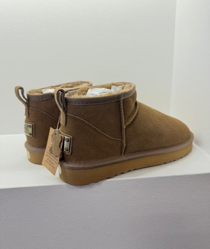 Kurze Boots - Taupe