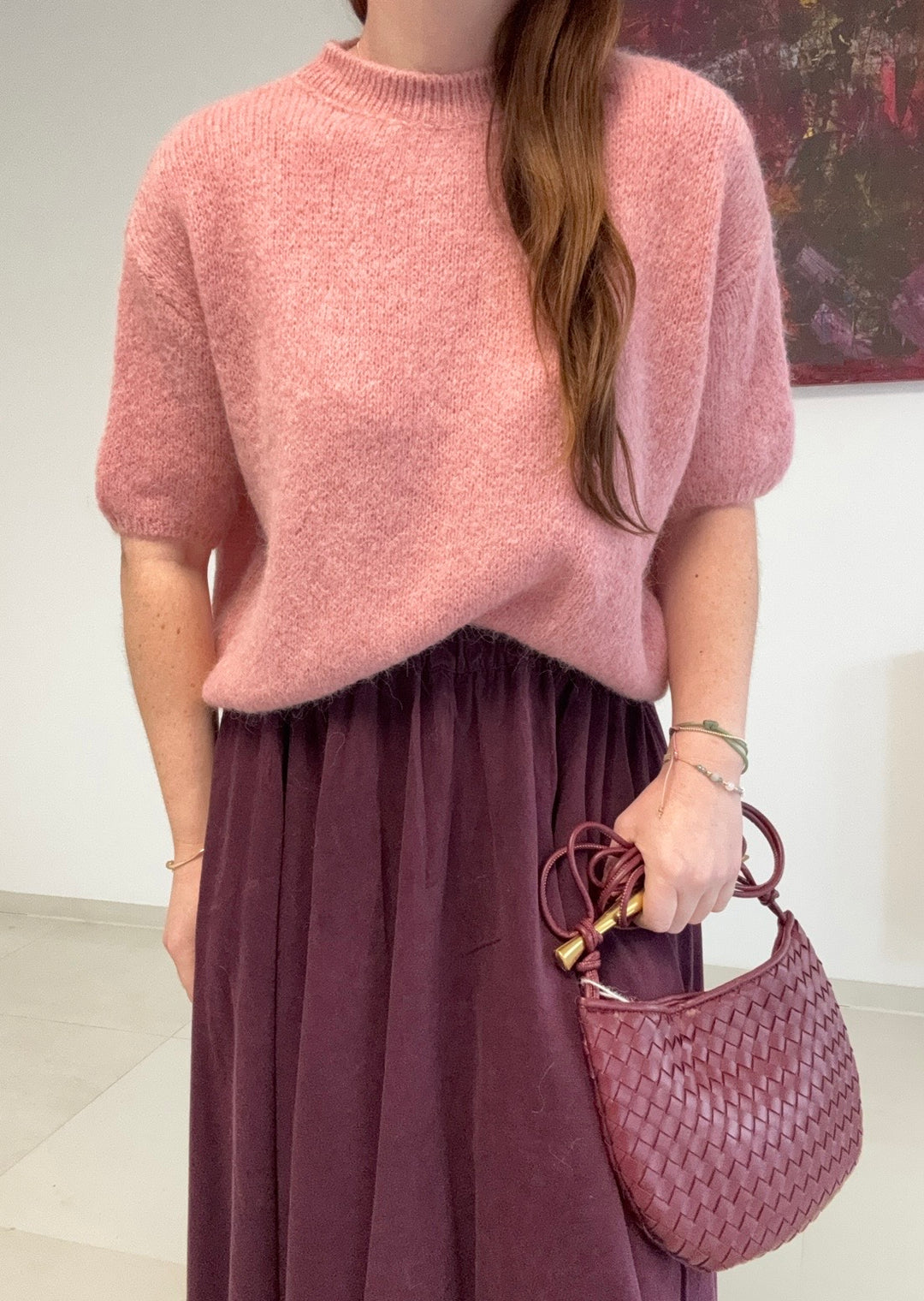 Baby-Alpaka-Shirt - Rosa