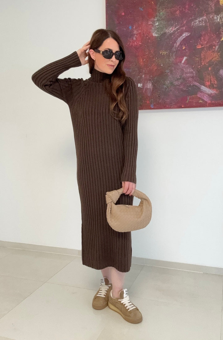 Strickkleid - Braun