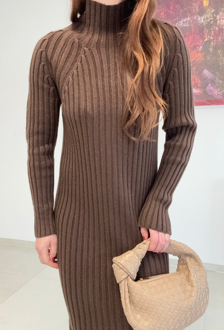 Strickkleid - Braun