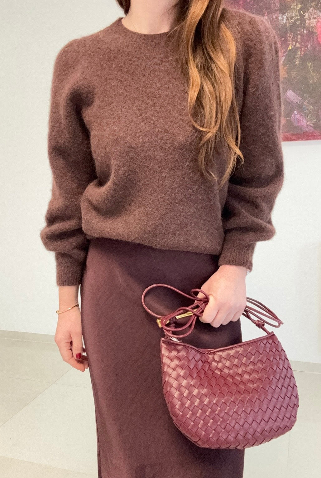 Verspielter Pullover - Braun