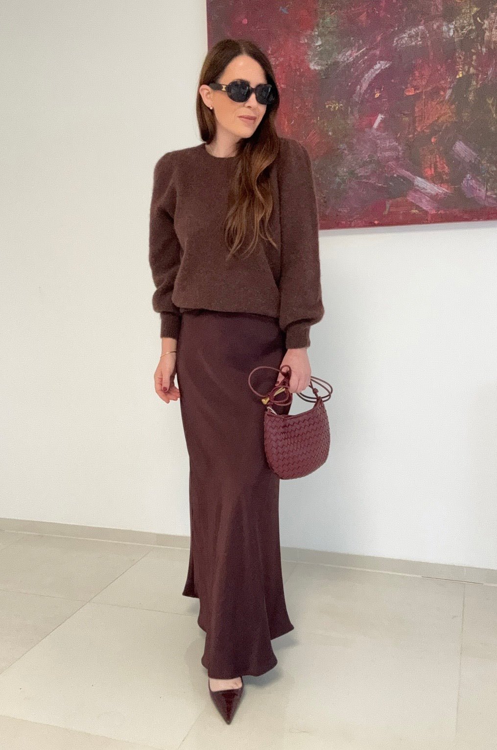 Verspielter Pullover - Braun