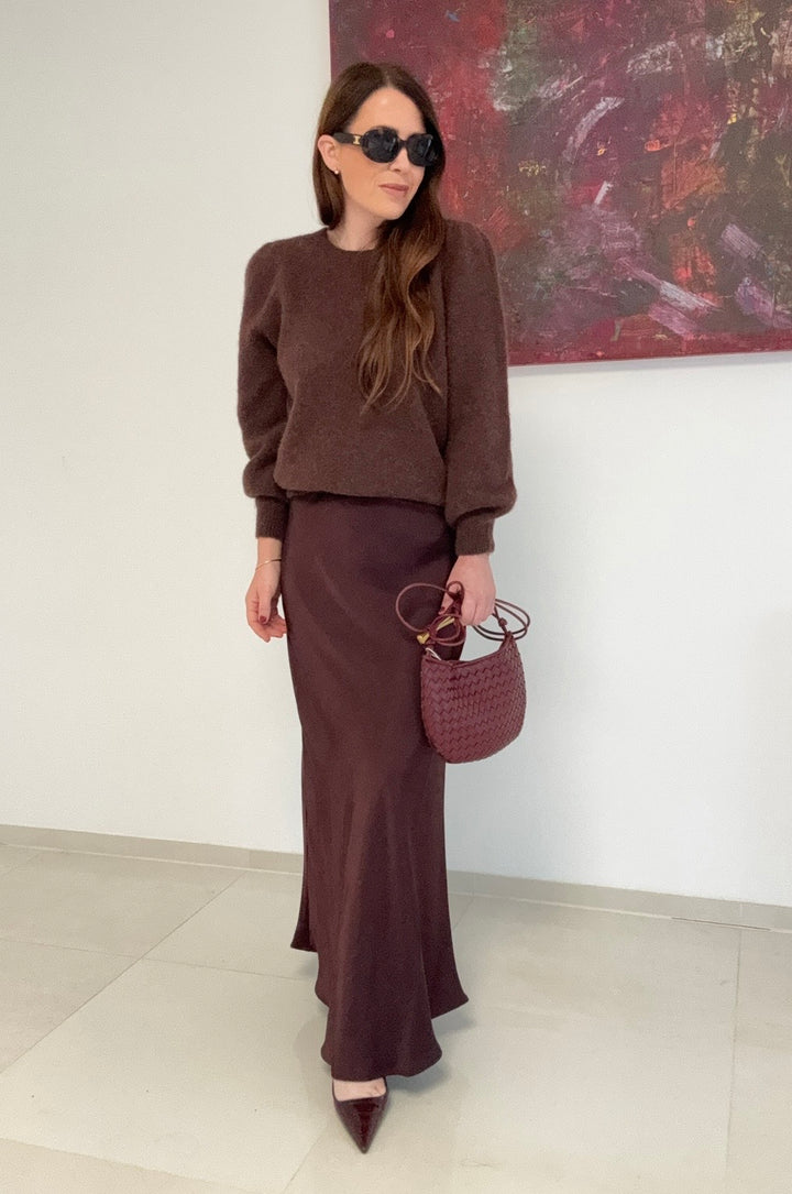 Verspielter Pullover - Braun