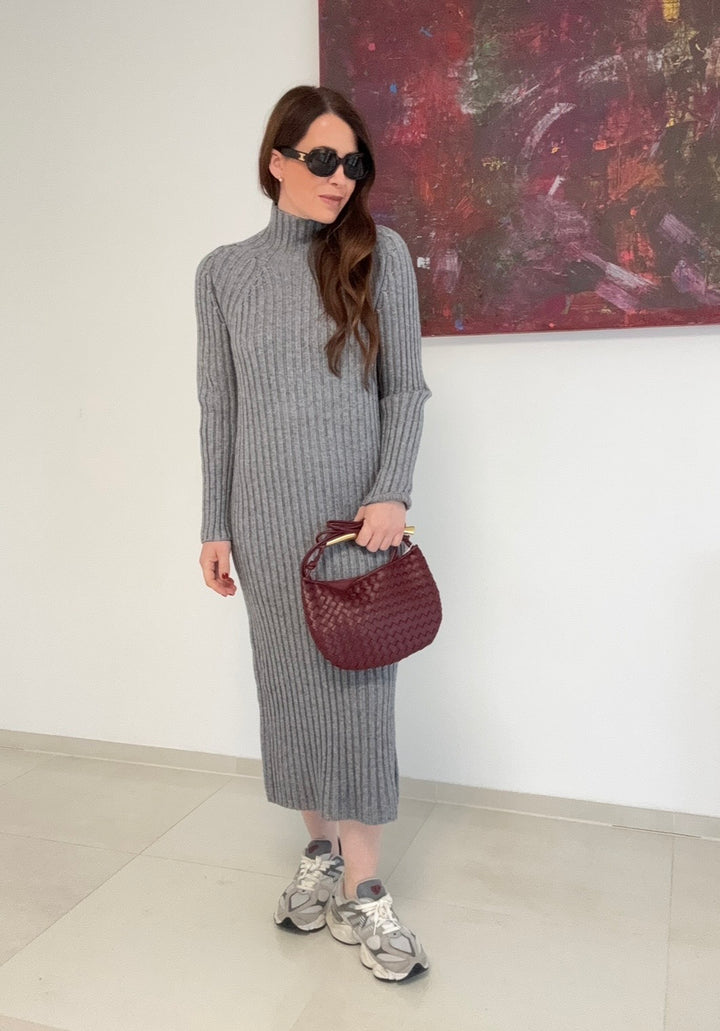 Strickkleid - Grau