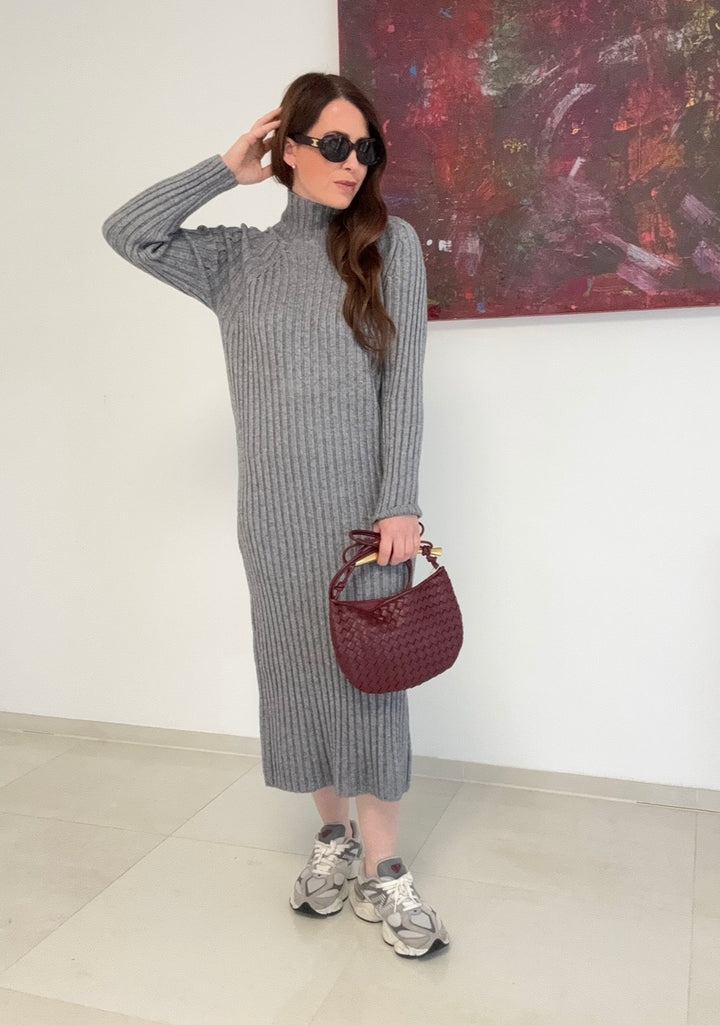 Strickkleid - Grau