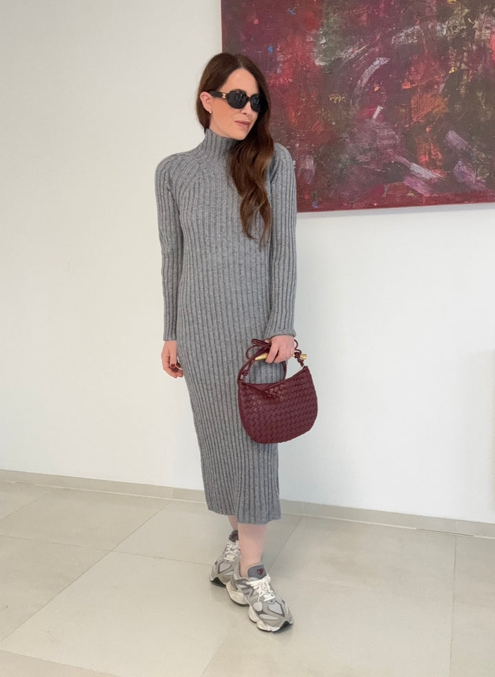 Strickkleid - Grau