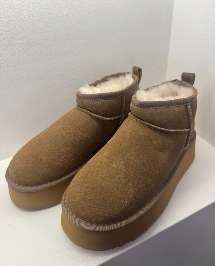 Plateau Boots - Taupe