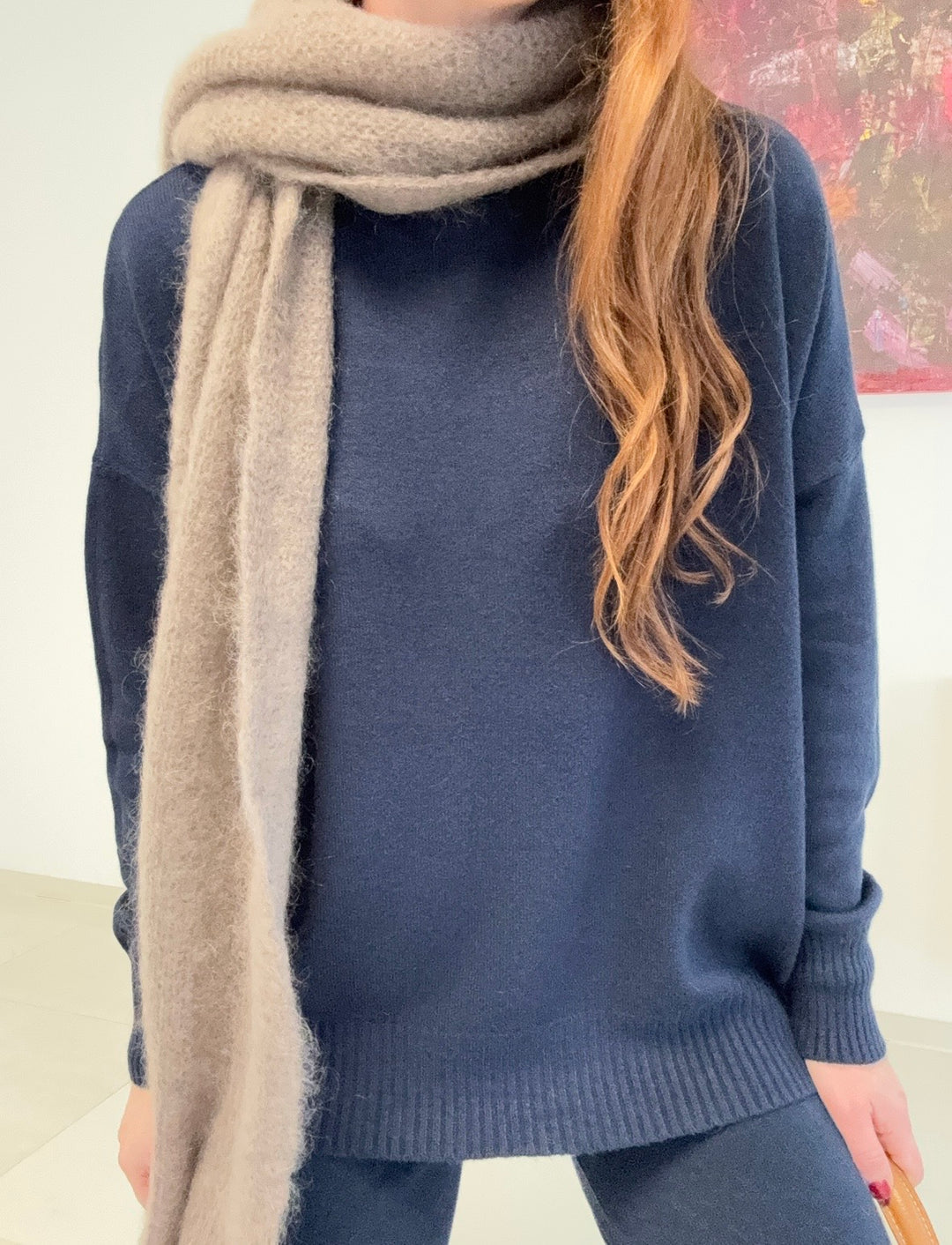 Zweiteiler mit Rollkragen - Navy
