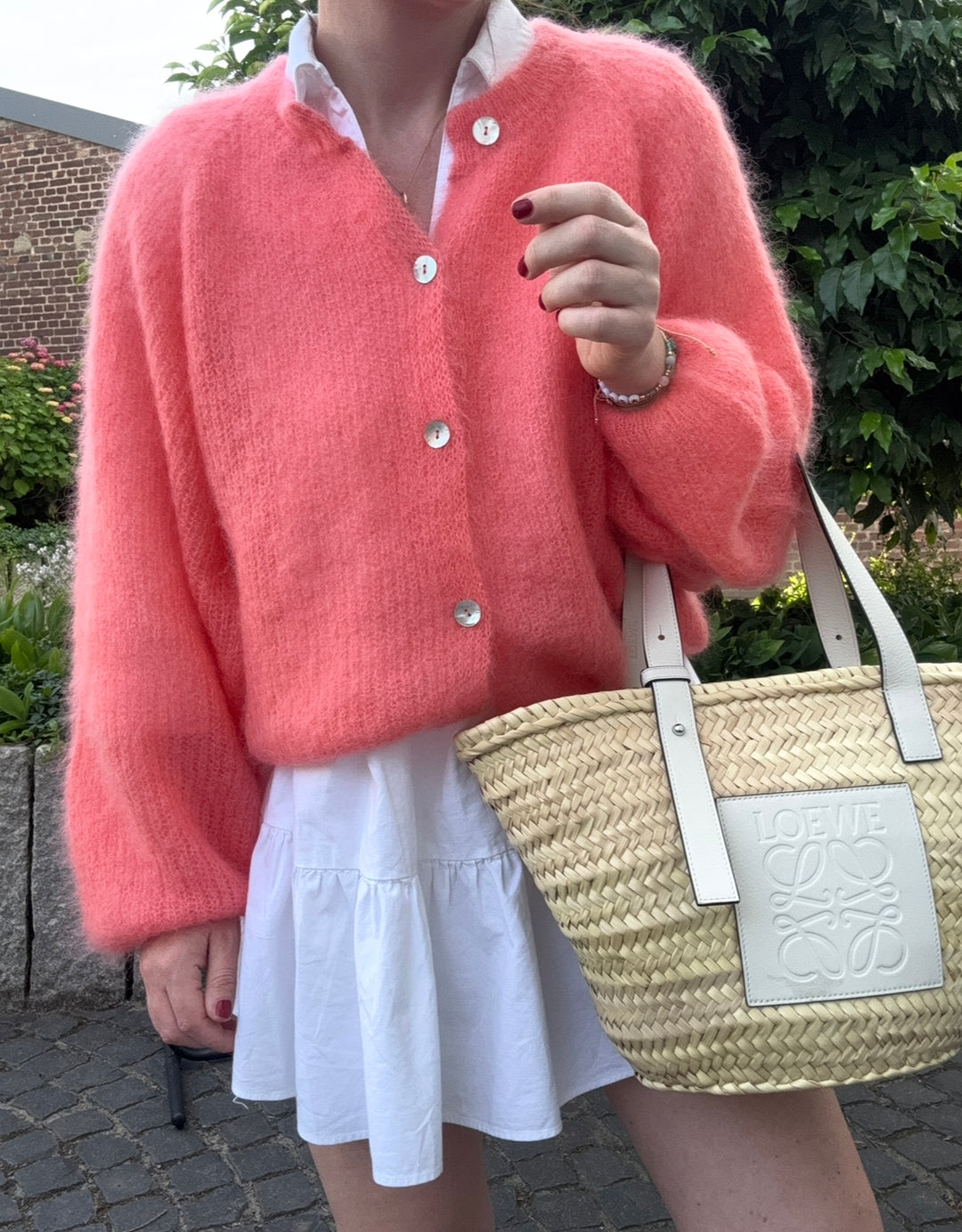 Mohair-Cardigan - Orange