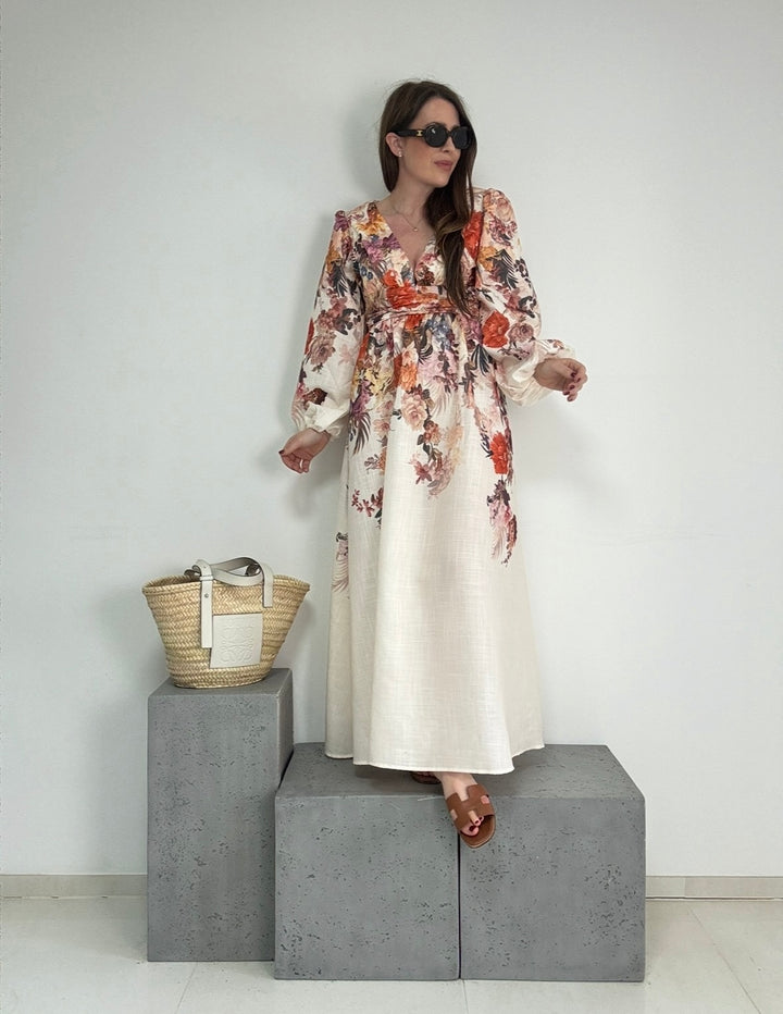 Verspieltes Maxi-Kleid