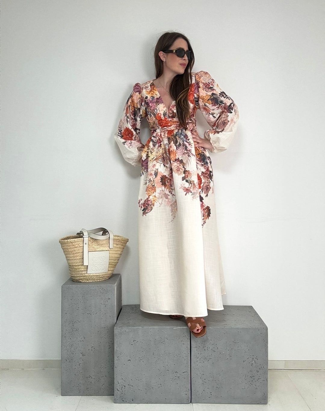 Verspieltes Maxi-Kleid