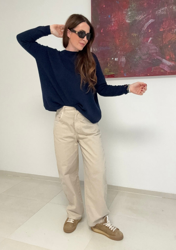 Weite Hose - Beige