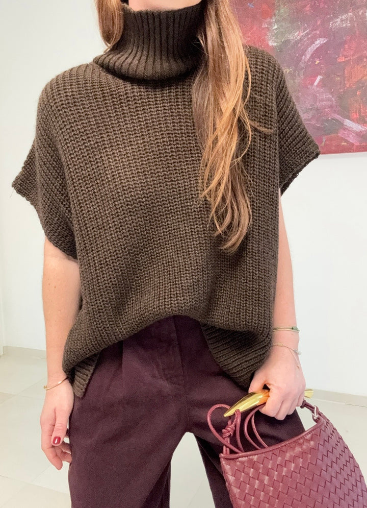 Strickpullunder - Braun
