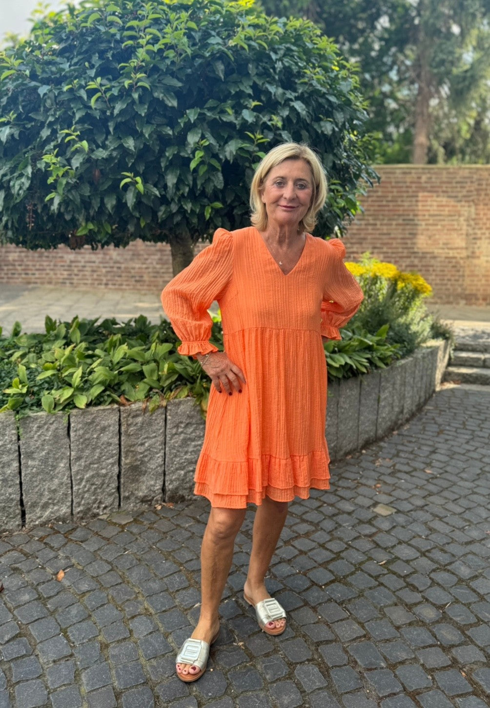 Kleid - Orange