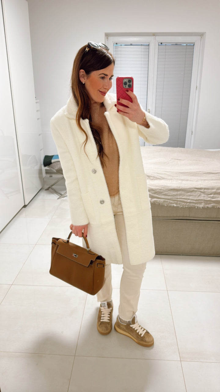 Maxi-Mantel - Creme