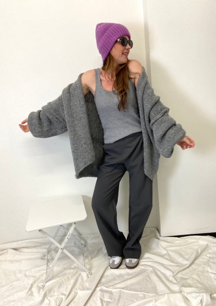 Strickjacke - Grau