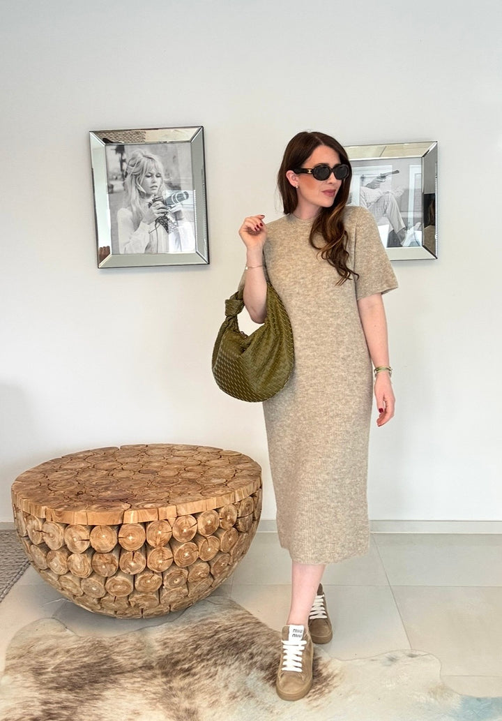 Strickkleid - Beige