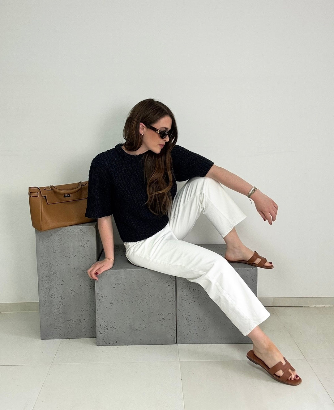 Strickshirt - Navy