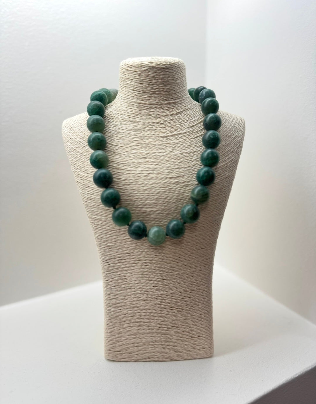 Kette aus Achaten - Grün