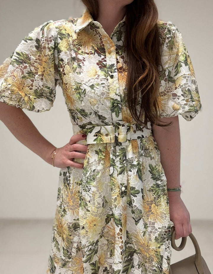 Häkelkleid - Gelb