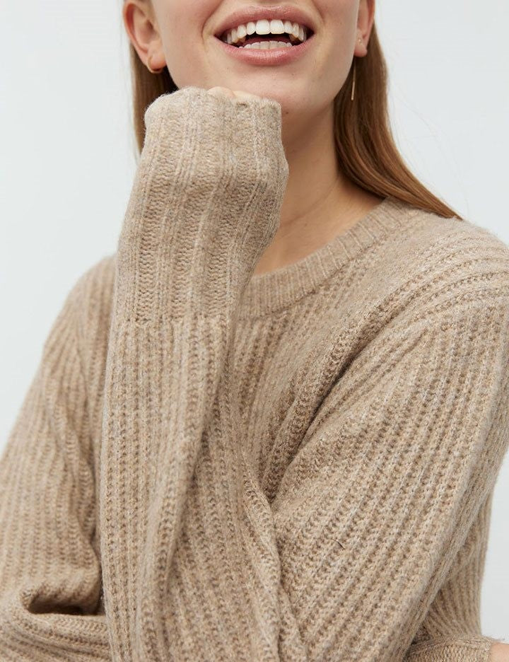 Strickkleid - Beige