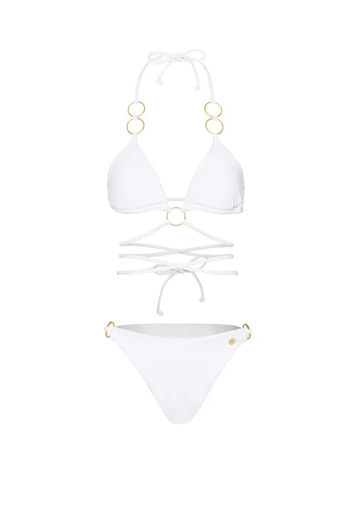 Bikini "Golden-Rings" - Weiß