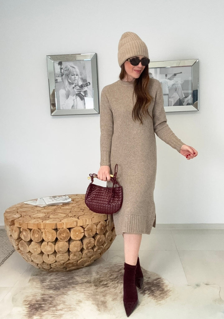 Strickkleid - Beige