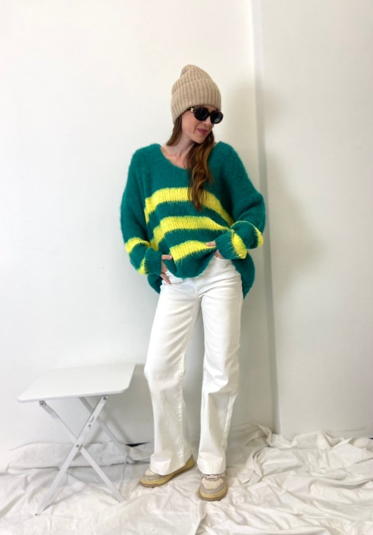 Wide Leg Jeans - Weiß