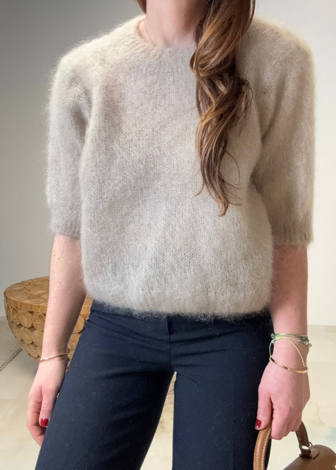 Mohair Shirt - Beige