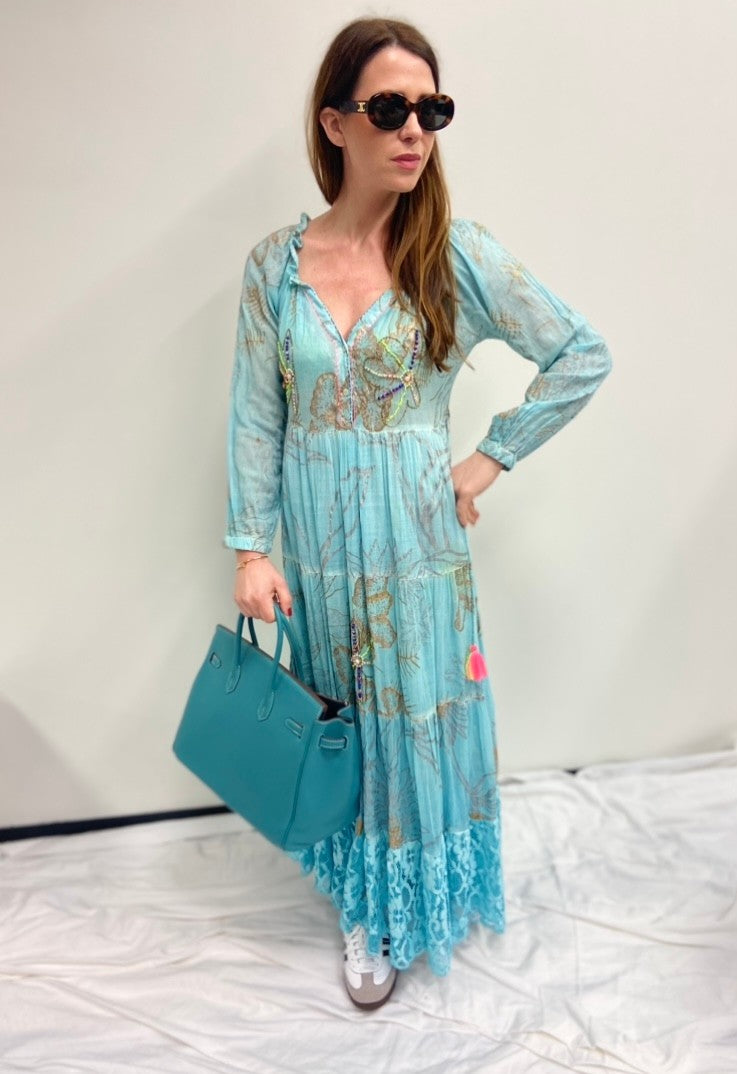 Maxi-Kleid mit Print