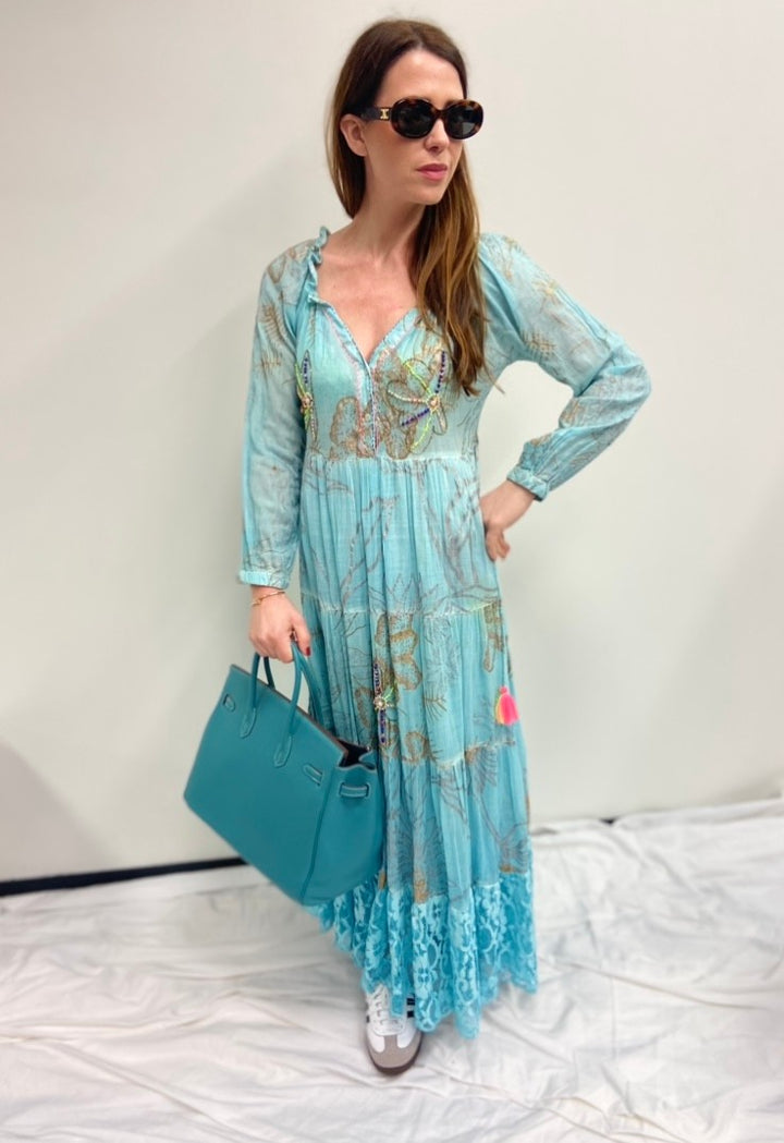 Maxi-Kleid mit Print