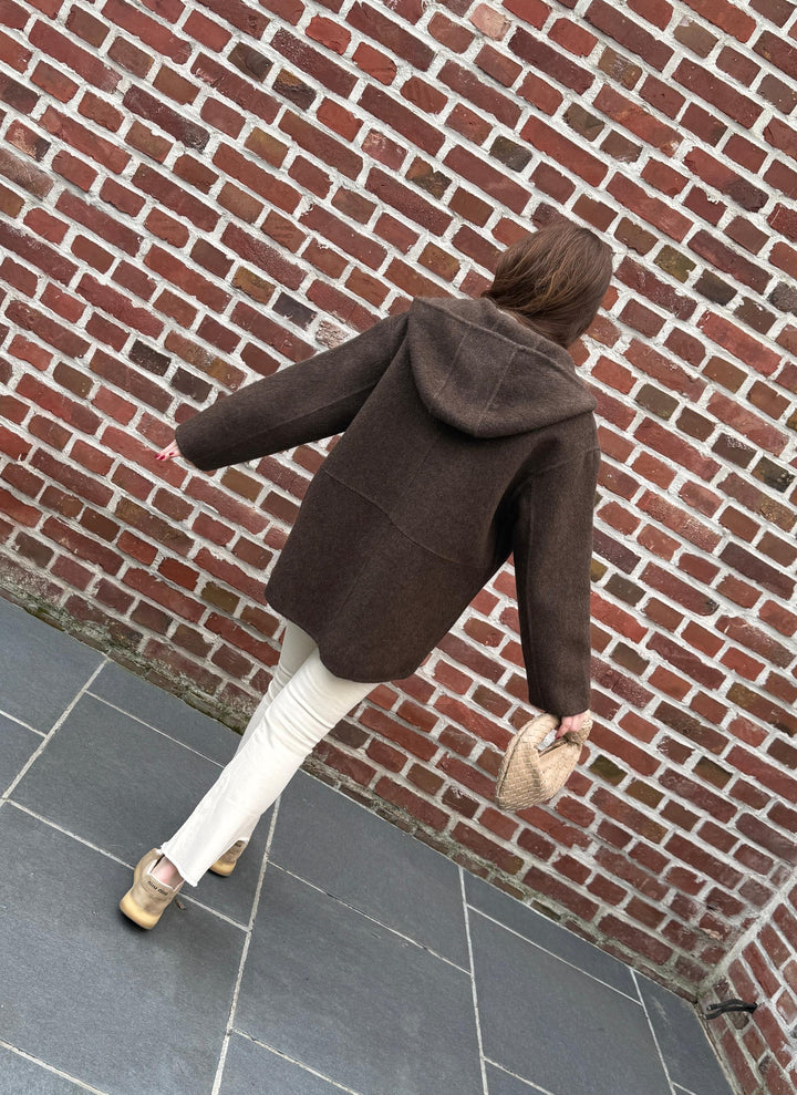 JACKE AUS 100% WOLLE - HANDGEFERTIGT