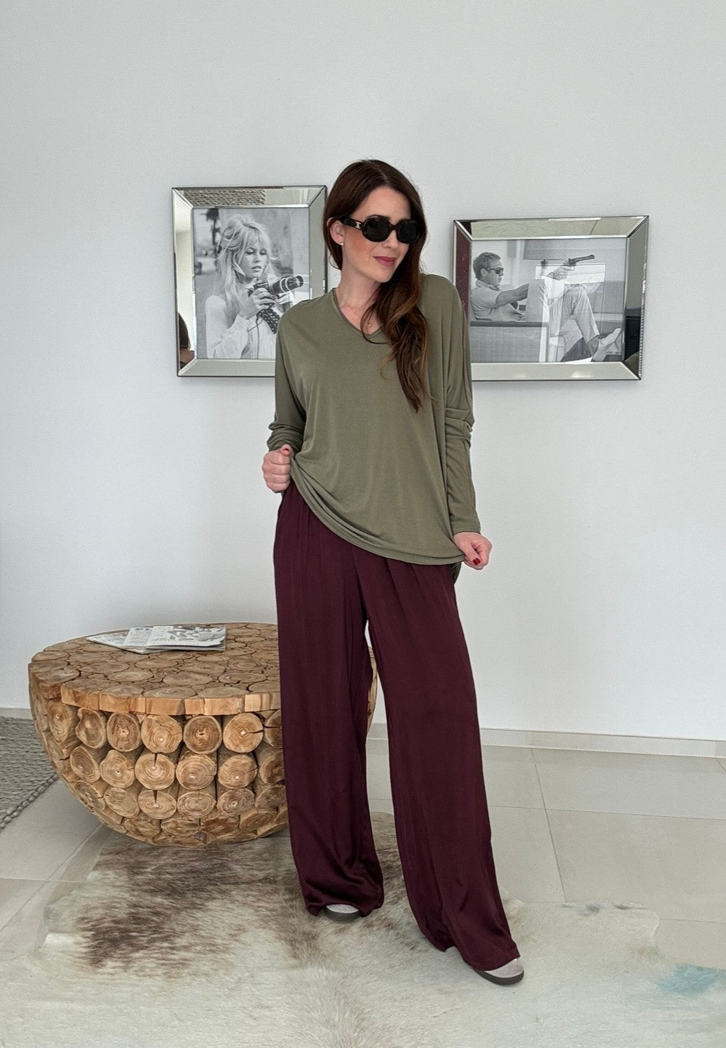 Shirt langarm - Khaki