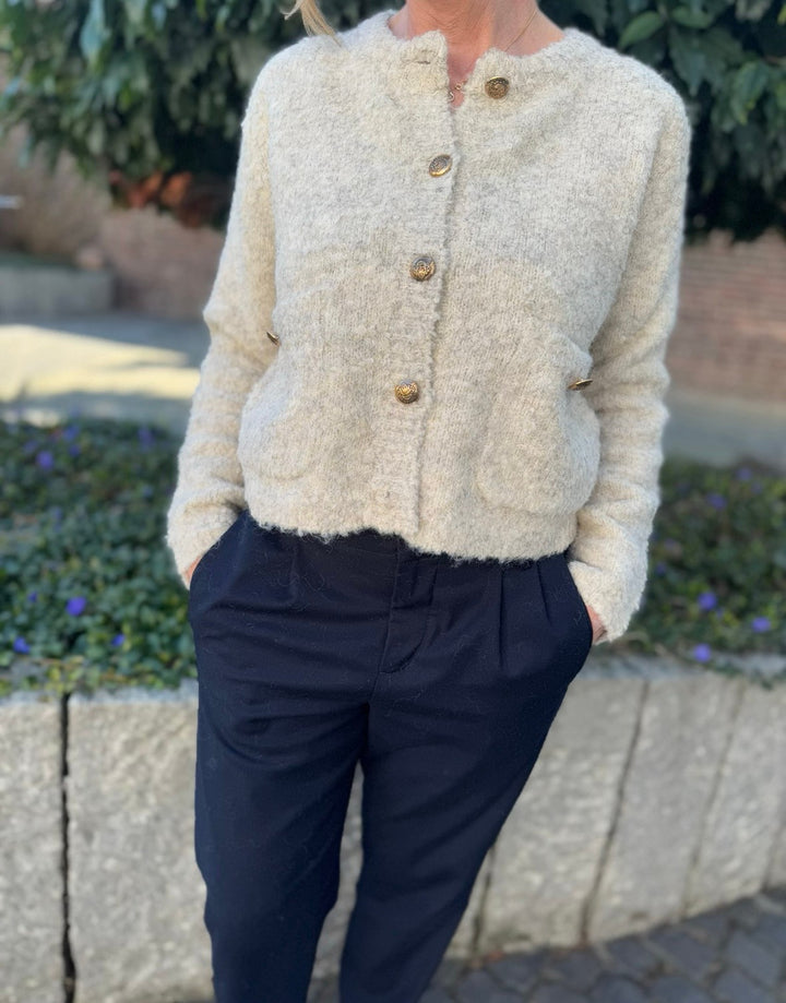 Boucle-Cardigan - Beige