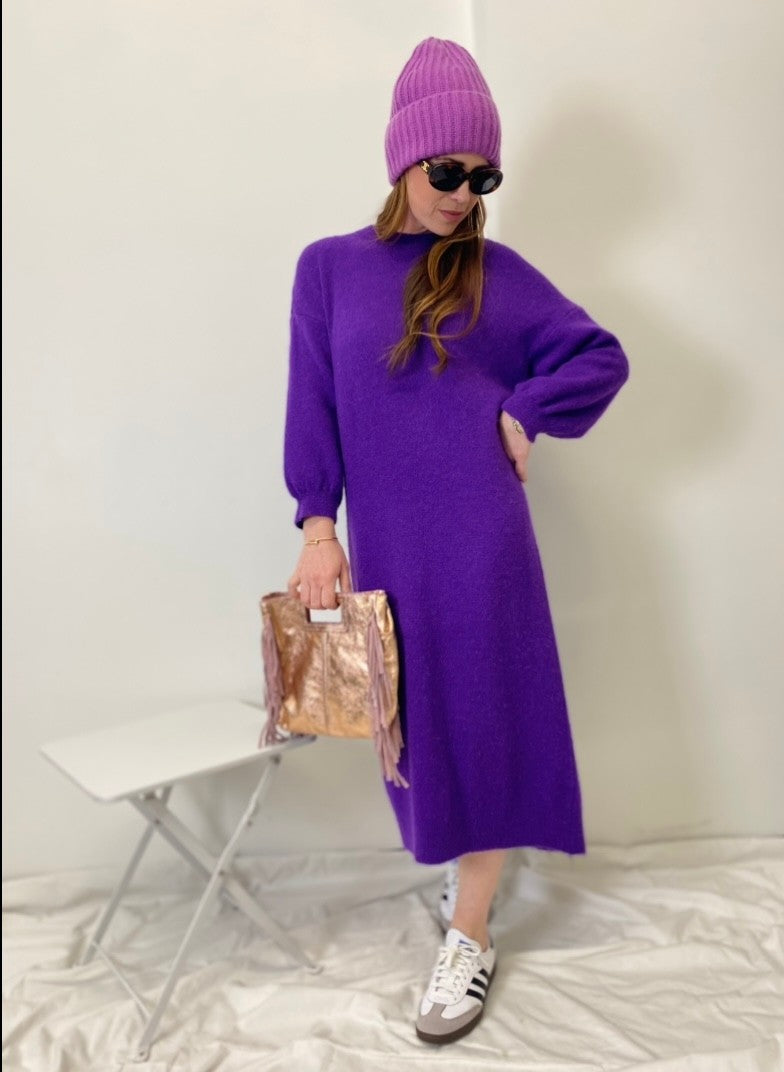 Baby-Alpaka-Kleid - Lila