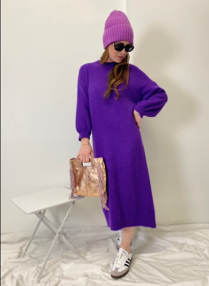 Baby-Alpaka-Kleid - Lila