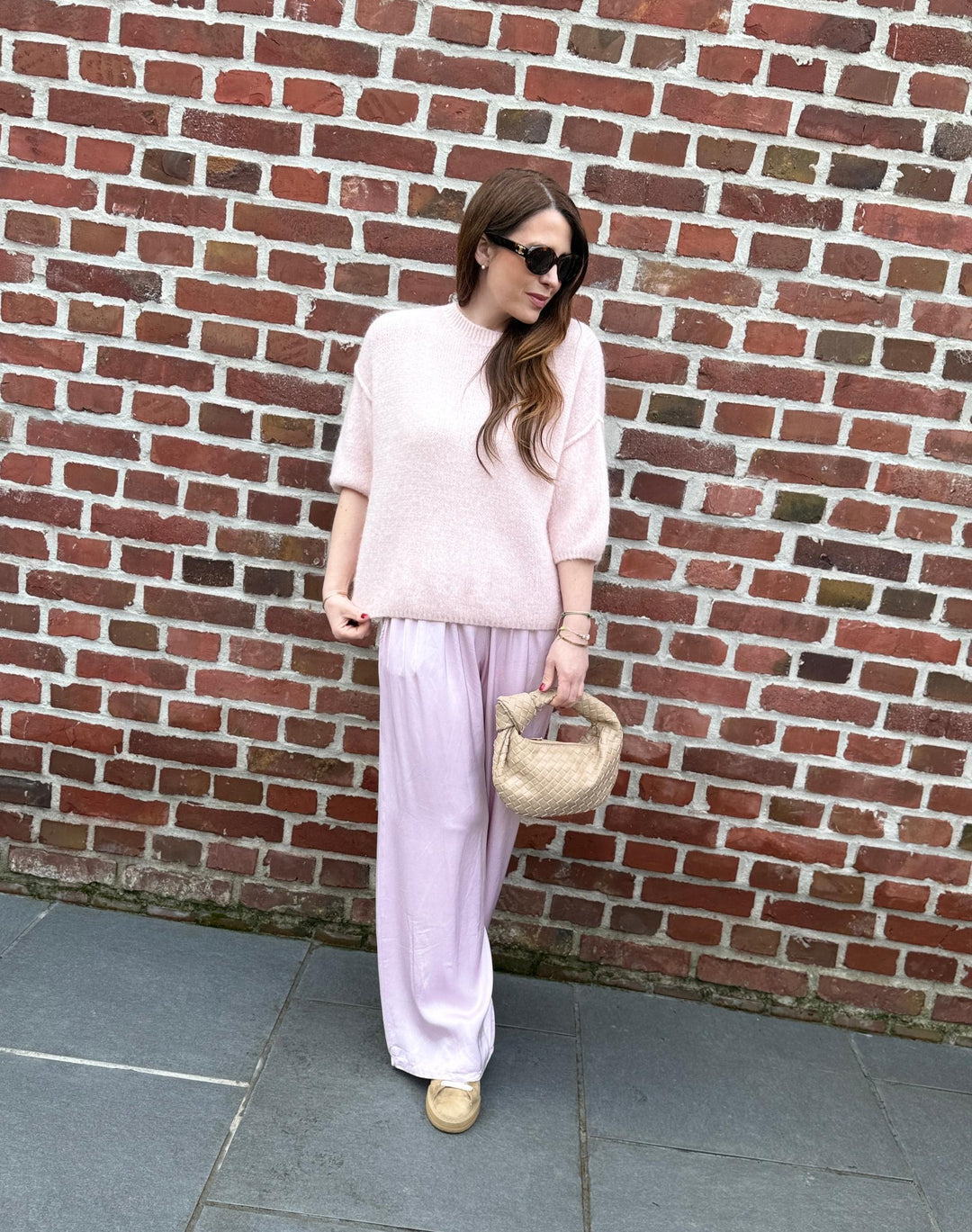 Satinhose - Rose
