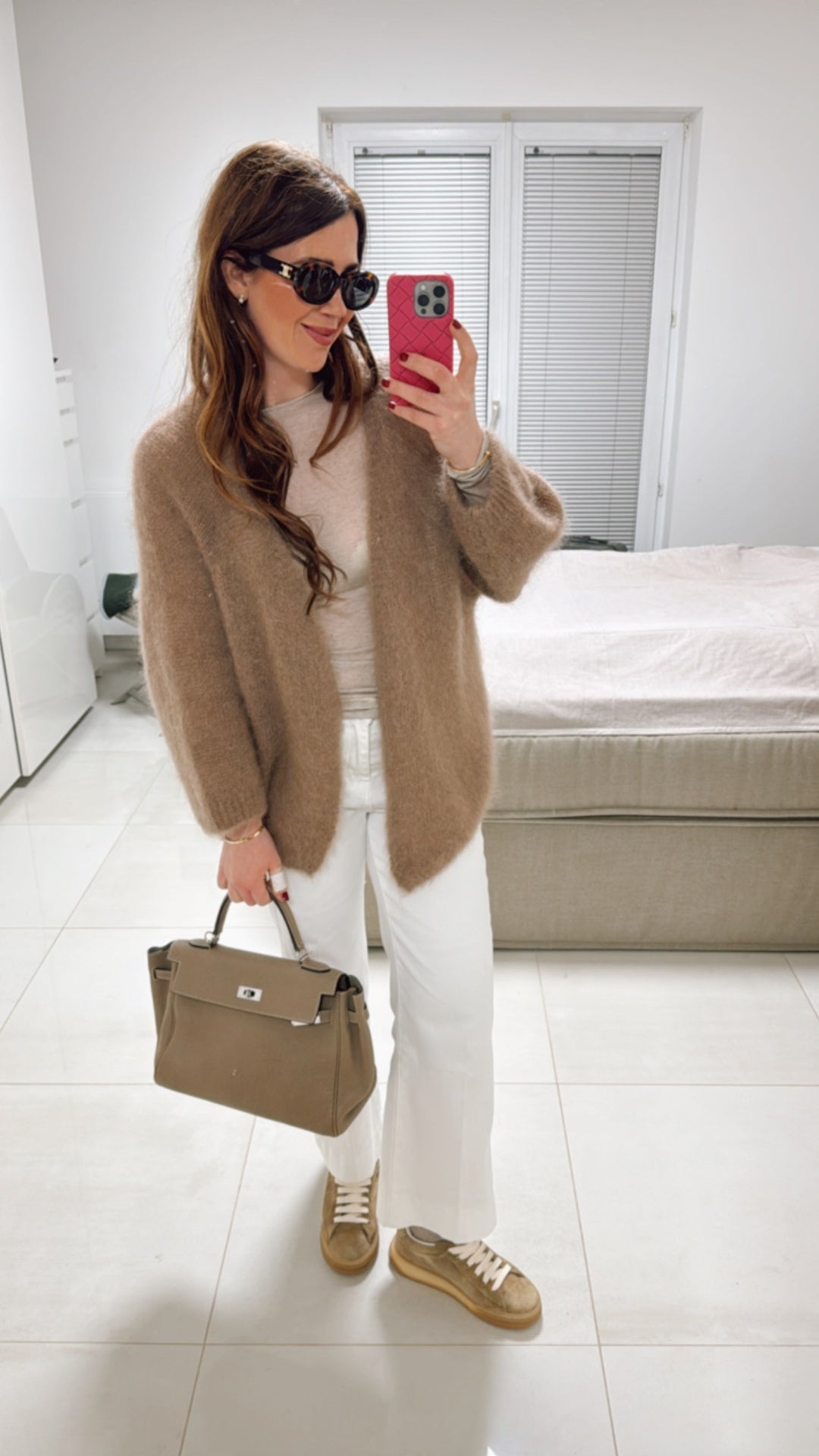 Mohair Cardigan - Beige