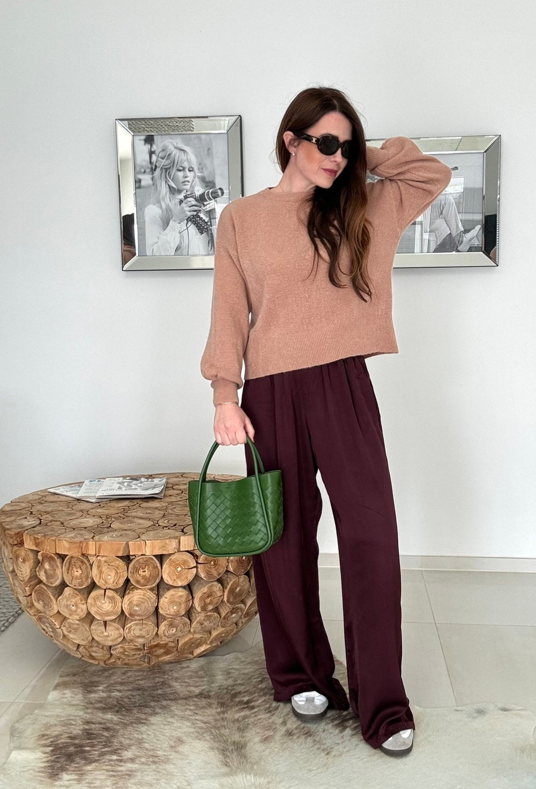Baby-Alpaka Pullover - Camel
