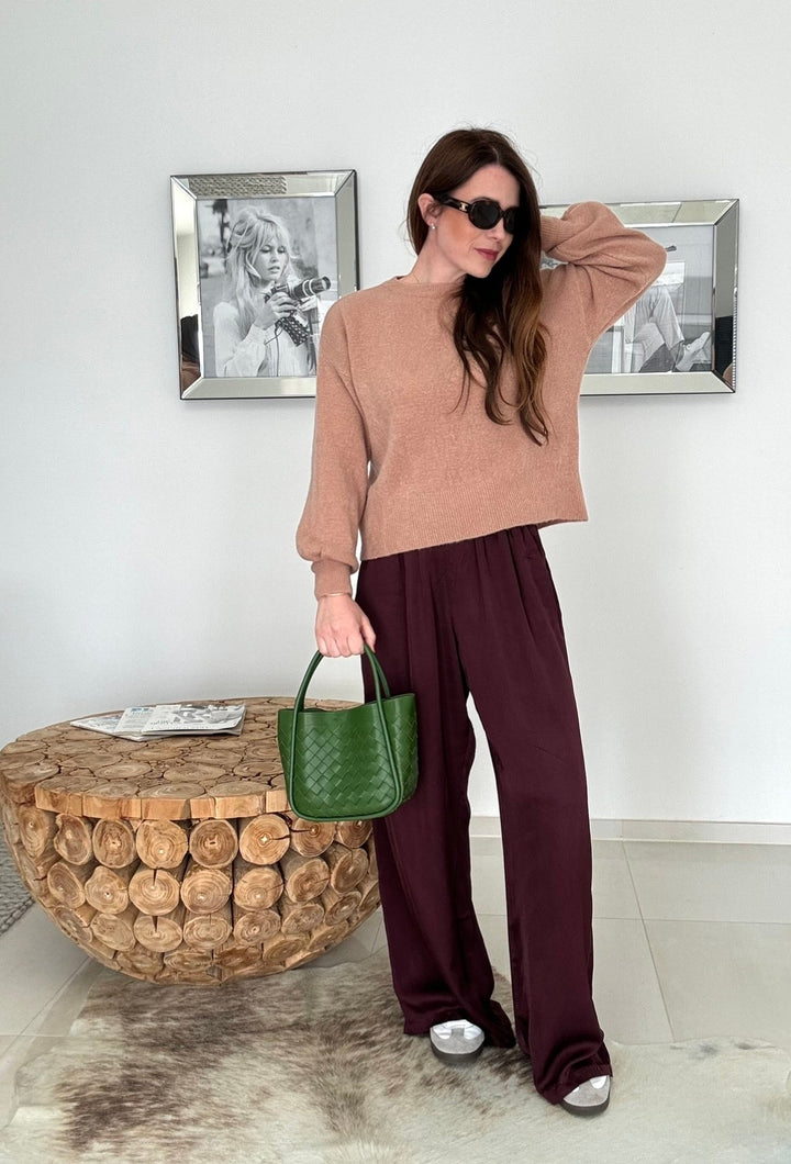 Baby-Alpaka Pullover - Camel