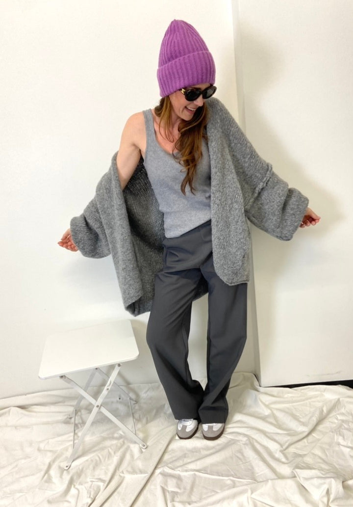 Strickjacke - Grau