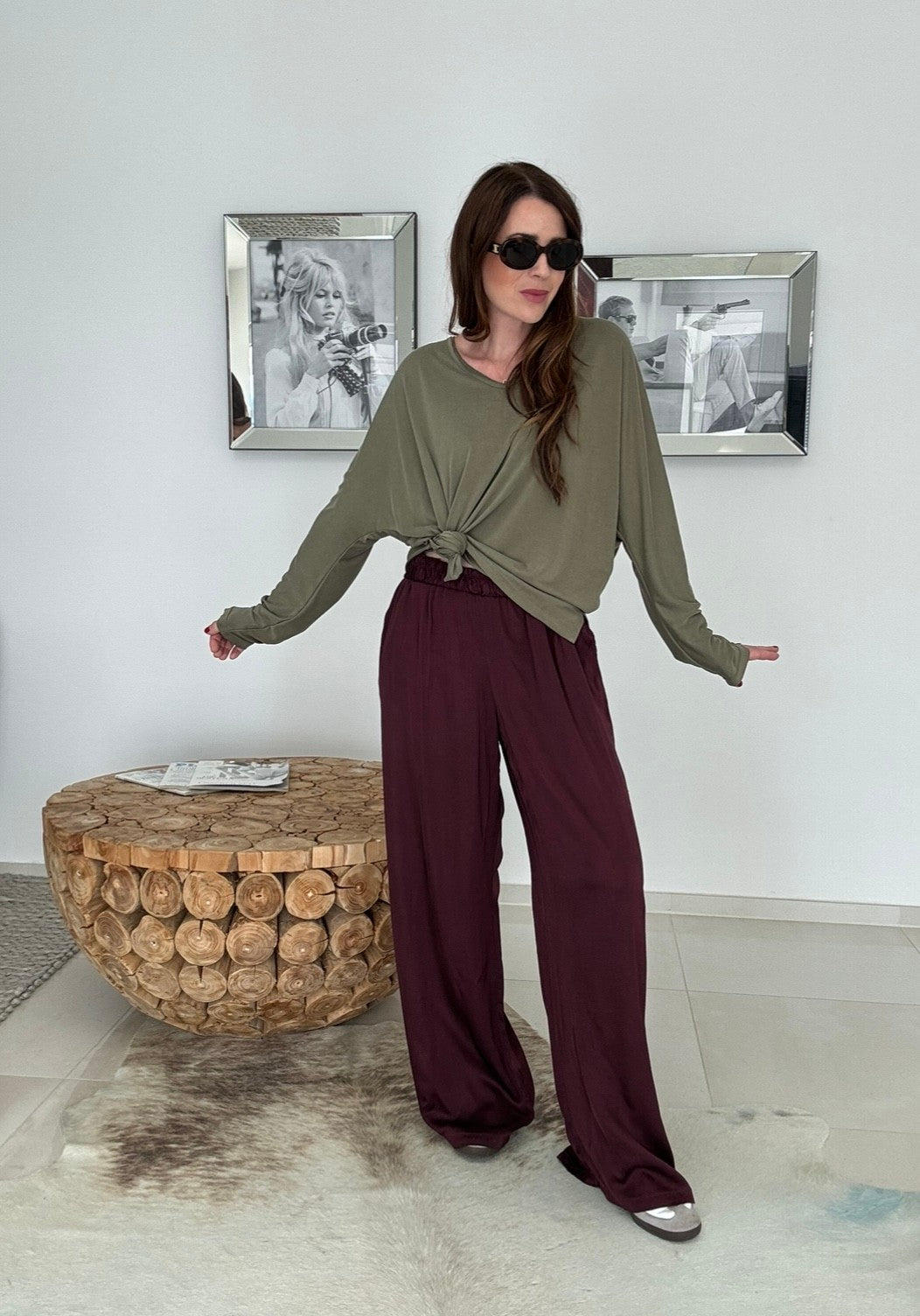 Shirt langarm - Khaki