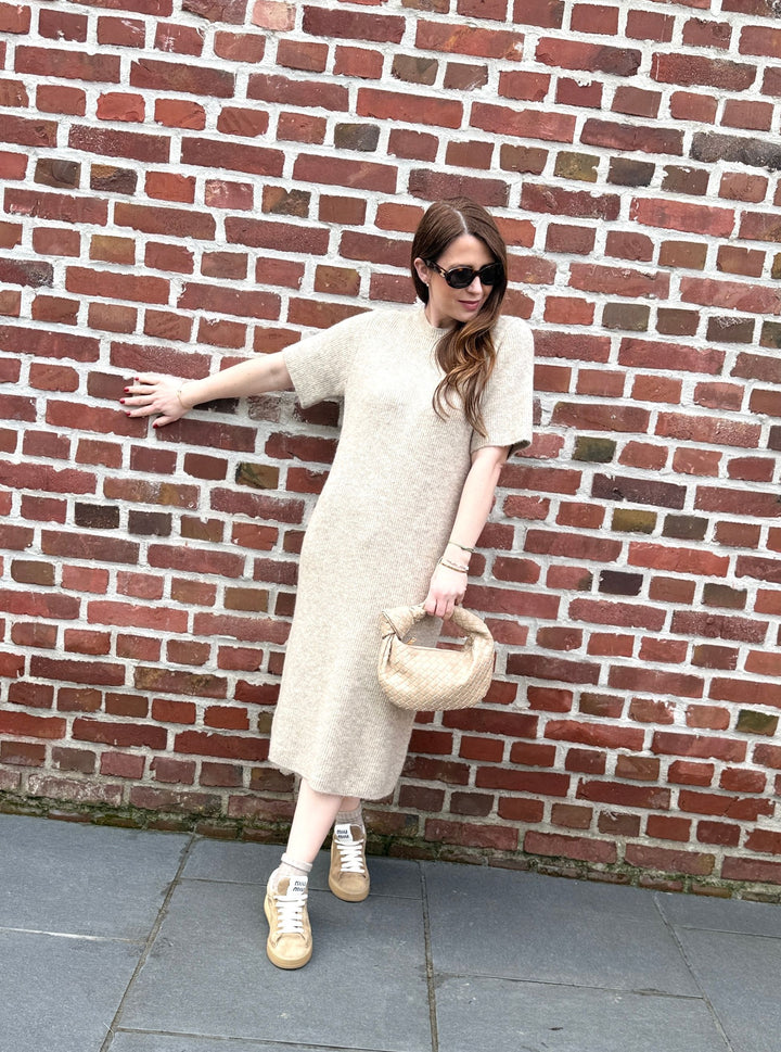 Strickkleid - Beige