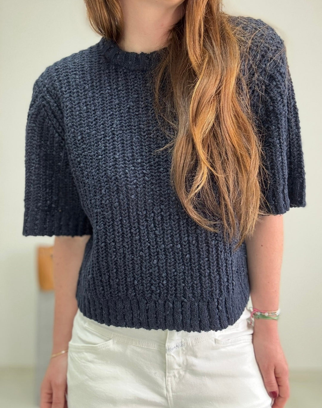 Strickshirt - Navy