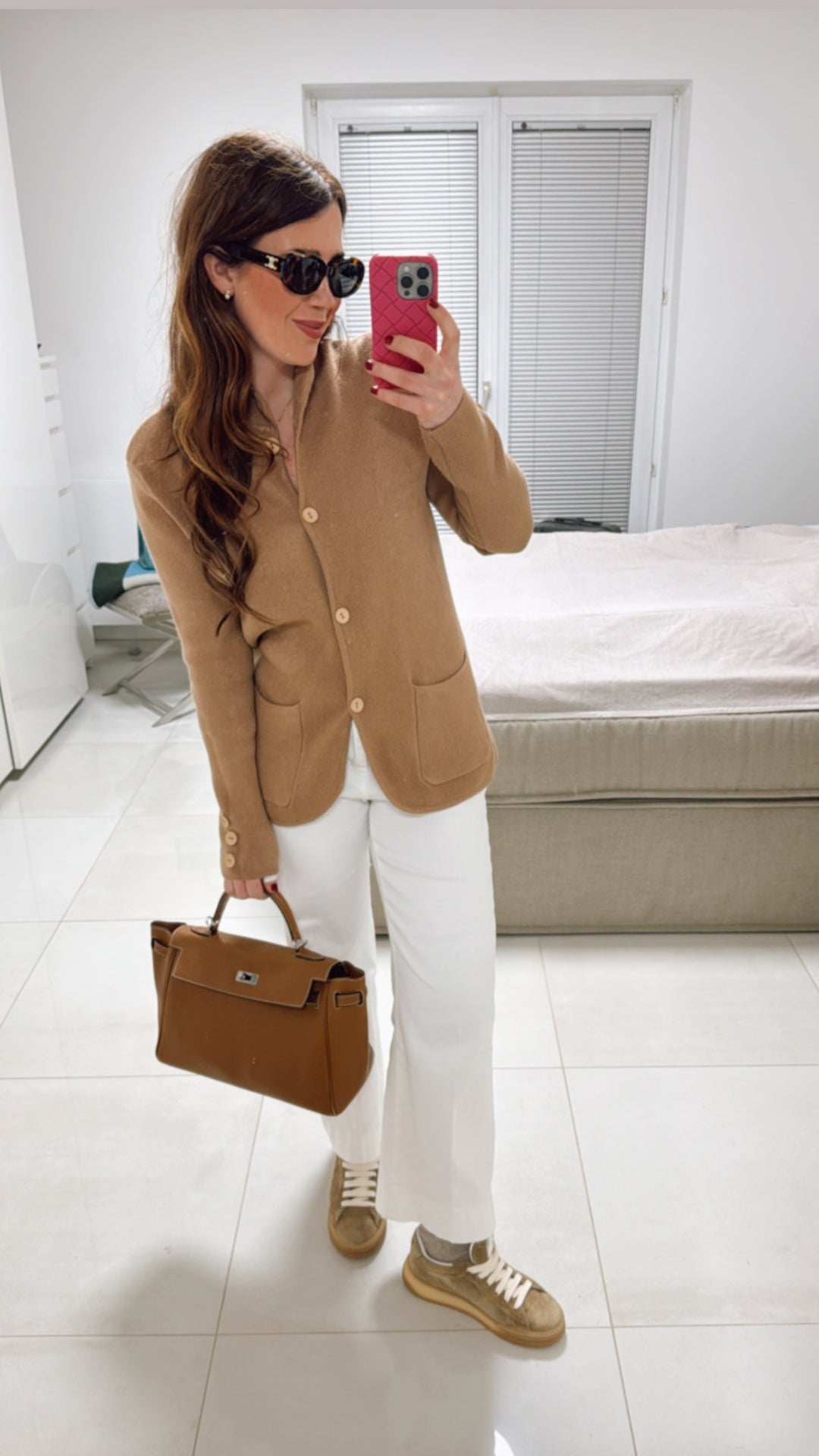 Strickblazer - Beige