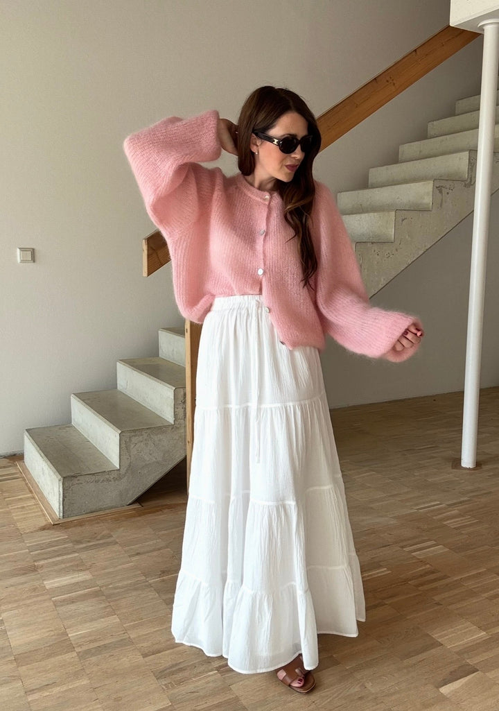 Mohair-Cardigan - Rosa